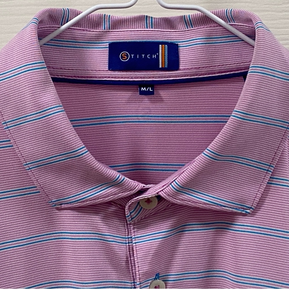 Stitch Golf Polo Shirt/ Large